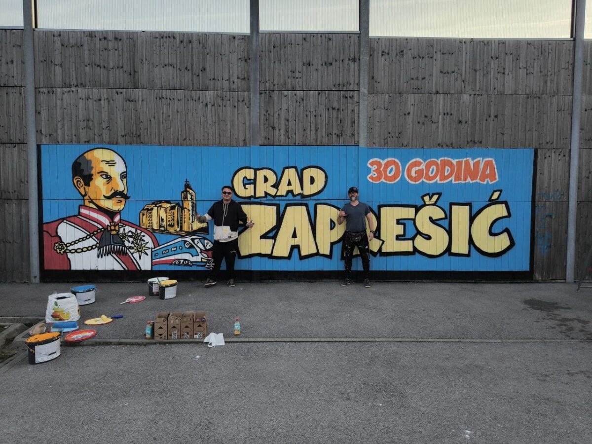 Novi zaprešićki mural u Savskoj ulici